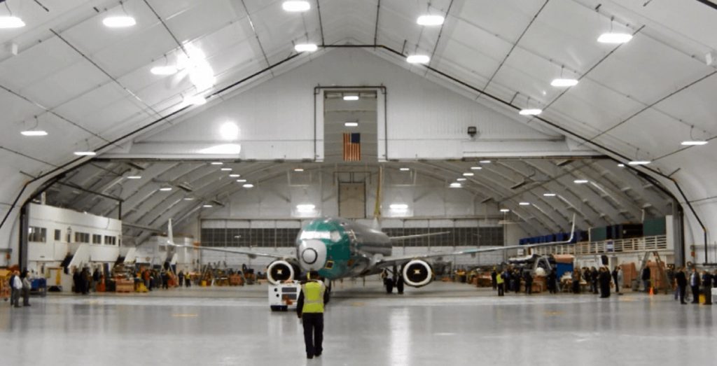 Inside view of Hangar 2- Everett
